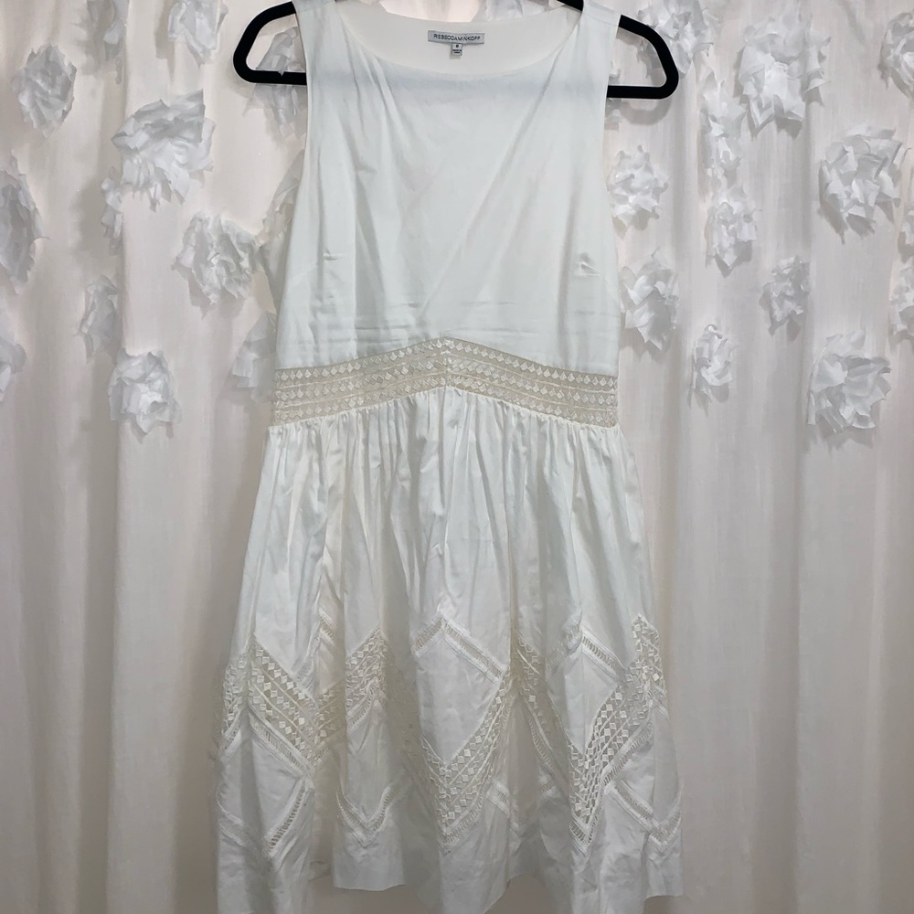 Rebecca Minkoff White Eyelet Lace Dress